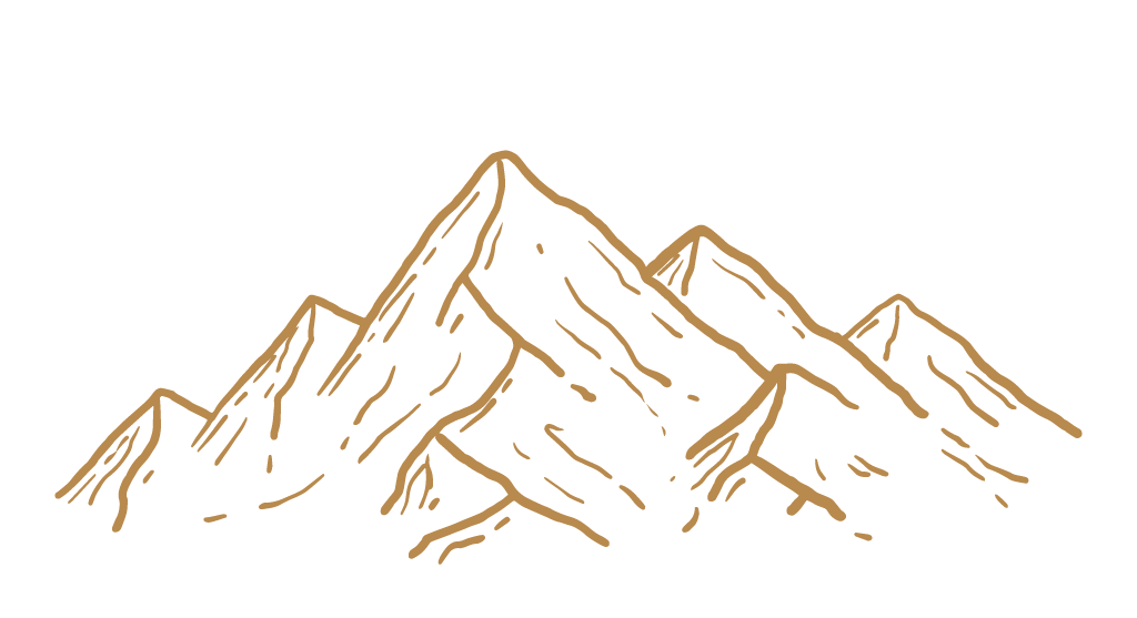 Bergen in lijntekening